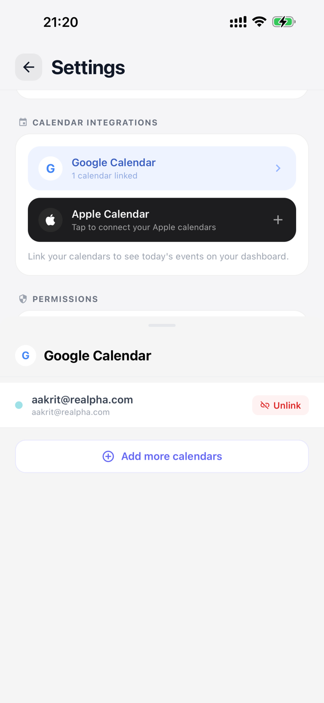 Calendar Connection