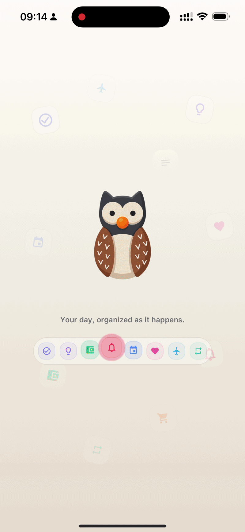 Murmur app capturing a thought and turning it into a task